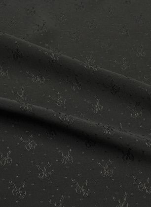 Шелк дама (о) бантики на черном - в интернет-магазине тканей Тессутидея арт. 10-4593