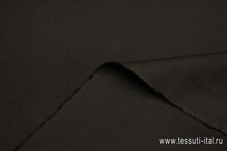 Лен (о) темно-коричневый - итальянские ткани Тессутидея арт. 16-0931