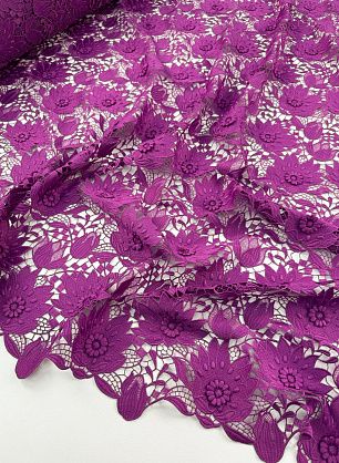 Кружевное полотно макраме (о) сиреневое - в интернет-магазине тканей Тессутидея арт. 03-7501