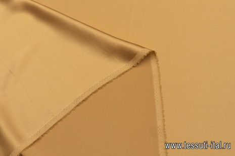Шелк атлас (о) золотой - итальянские ткани Тессутидея арт. 10-3020
