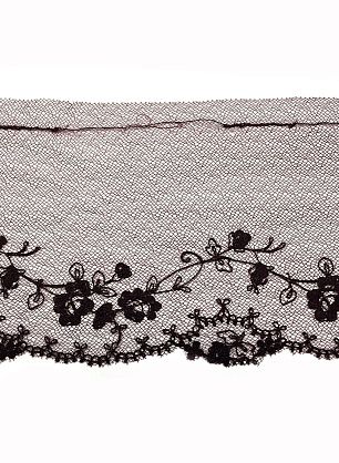 Кружево на сетке (о) бордовое ш-10см - в интернет-магазине тканей Тессутидея арт. 03-4640