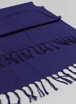 Кашемир купон-палантин темно-синий 175*85см - в интернет-магазине тканей Тессутидея арт. F-6462