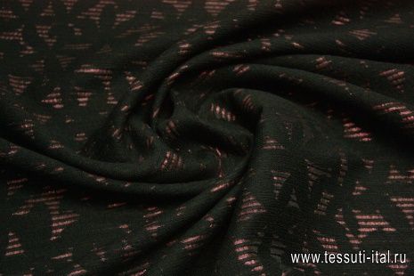 Жаккард с люрексом (н) черно-лиловый ш-150см - итальянские ткани Тессутидея арт. 03-3422