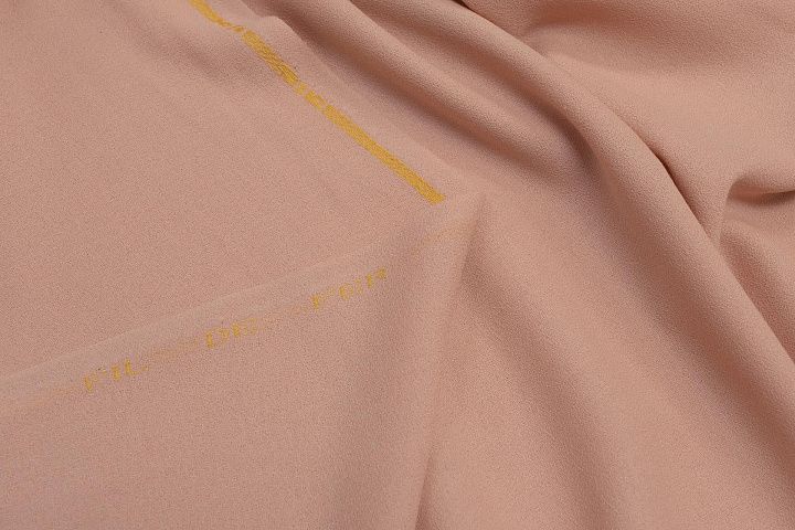Костюмная креп (о) персиковая в стиле Scervino - итальянские ткани Тессутидея арт. 05-4133