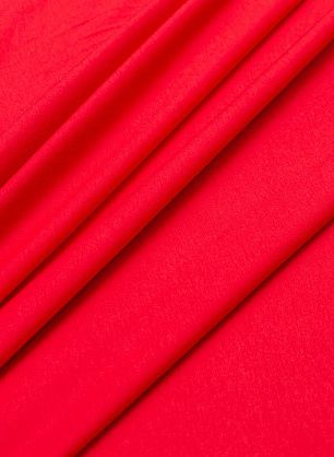 Трикотаж хлопок (о) красный - в интернет-магазине тканей Тессутидея арт. 14-1565