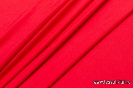 Трикотаж хлопок (о) красный - итальянские ткани Тессутидея арт. 14-1565