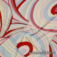 Хлопок (н) цветная абстракция - итальянские ткани Тессутидея арт. 01-7584