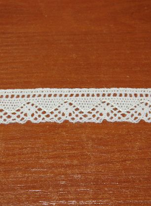Кружевная тесьма (о) айвори ш-2,8см - итальянские ткани Тессутидея 03-2797