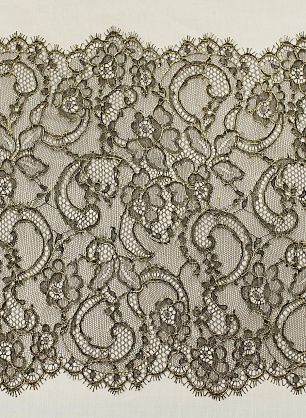 Кружево с люрексом черно-золотое ш-26см - в интернет-магазине тканей Тессутидея арт. 03-7374