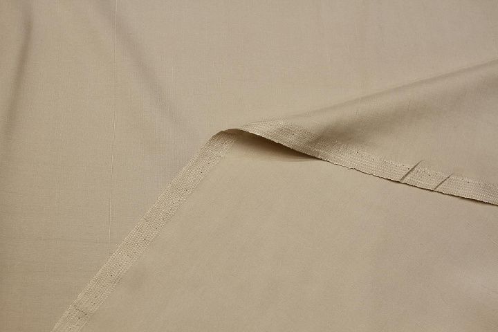 Шелк шантунг (о) бело-бежевый - итальянские ткани Тессутидея арт. 10-4005
