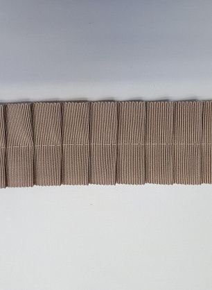 Репсовая лента плиссе (о) бежевая ш-5см - в интернет-магазине тканей Тессутидея арт. F-4105