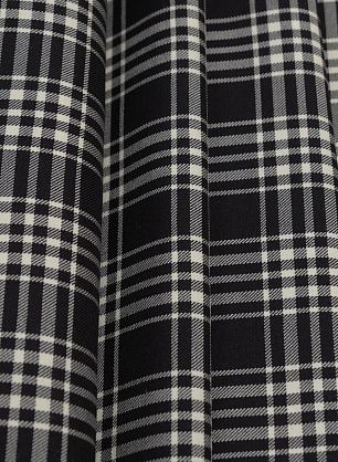 Костюмная (н) черно-белая клетка - в интернет-магазине тканей Тессутидея арт. 05-4192