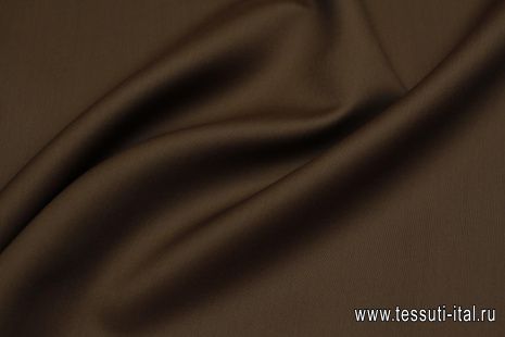 Шелк матовый (о) коричневый - итальянские ткани Тессутидея арт. 10-3812