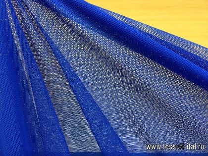 Плательная сетка (о) светло-синяя - итальянские ткани Тессутидея арт. 03-5022