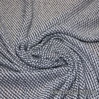 Трикотаж вязанный (н) сине-белый ш-150см - итальянские ткани Тессутидея арт. 13-0939