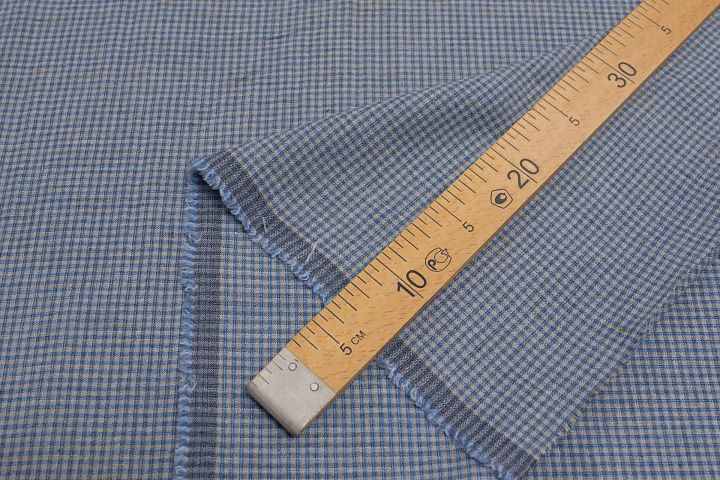 Костюмная (н) желто-голубая клетка Kiton - итальянские ткани Тессутидея арт. 05-4089