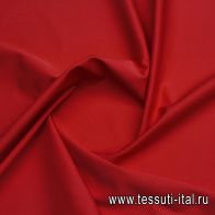 Хлопок стрейч (о) красно-коралловый - итальянские ткани Тессутидея арт. 01-7615
