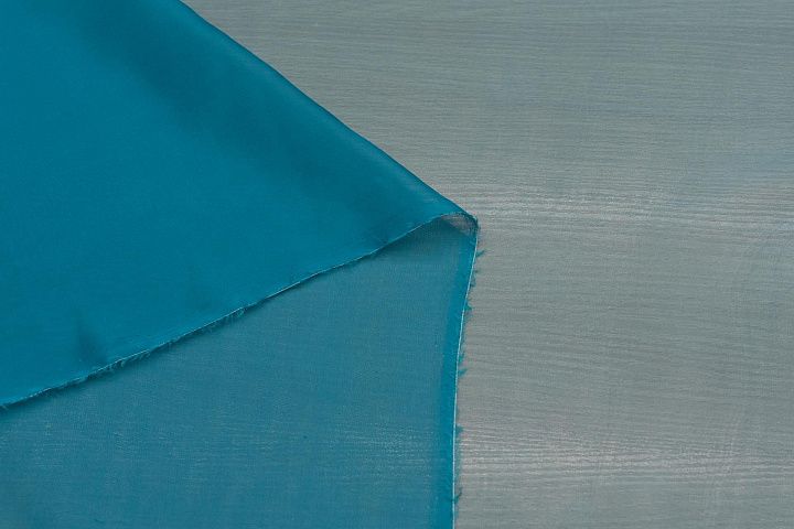 Шифон (о) темно-бирюзовый - итальянские ткани Тессутидея арт. 10-2834
