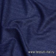 Костюмная (н) синяя меланжевая елочка - итальянские ткани Тессутидея арт. 05-3840