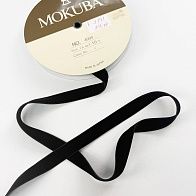Бархатная лента двухсторонняя ш-18мм черная Mokuba - итальянские ткани Тессутидея арт. F-7191