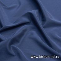 Крепдешин стрейч (о) синий - итальянские ткани Тессутидея арт. 10-1439