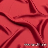 Шелк атлас (о) темно-красный - итальянские ткани Тессутидея арт. 10-2734