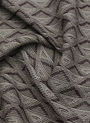 Пальтовая (н) бело-бордовая геометрия - в интернет-магазине тканей Тессутидея арт. 09-2095