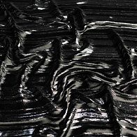 Бархат с люрексом (о) черный в полоску - итальянские ткани Тессутидея арт. 10-3285