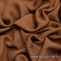 Шелк кади (о) светло-коричневый - итальянские ткани Тессутидея арт. 10-0615