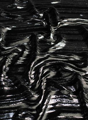 Бархат с люрексом (о) черный в полоску - в интернет-магазине тканей Тессутидея арт. 10-3285