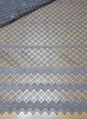 Кружево макраме (о) серо-фиолетовое - в интернет-магазине тканей Тессутидея арт. 03-4114