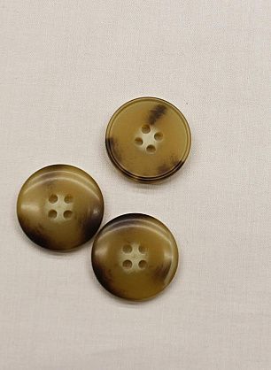 Пуговица пластик 4 прокола d-22мм бежево-коричнево-молочная - в интернет-магазине тканей Тессутидея арт. F-6784