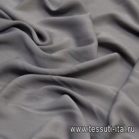 Крепдешин (о) серый - итальянские ткани Тессутидея арт. 10-1472