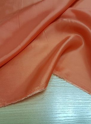 Подкладочная стрейч (о) оранжевая  - в интернет-магазине тканей Тессутидея арт. 08-0734