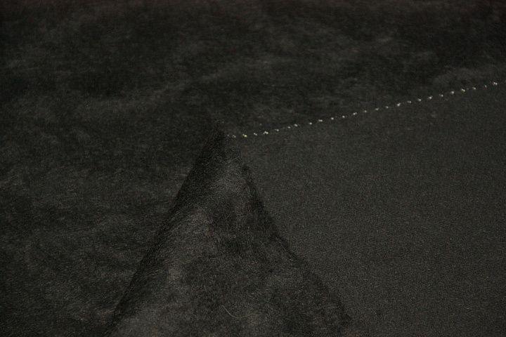 Пальтовая (о) черная ш-150см - итальянские ткани Тессутидея арт. 09-1187