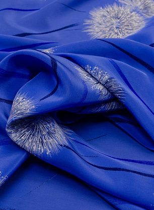 Плательная (н) одуванчики на голубом - в интернет-магазине тканей Тессутидея арт. 03-5664