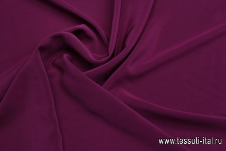 Крепдешин (о) бордовый - итальянские ткани Тессутидея арт. 10-3576