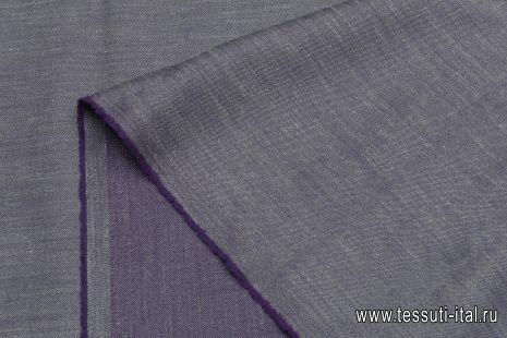 Костюмная стрейч под джинсу (о) сиренево-серая - итальянские ткани Тессутидея арт. 05-4391