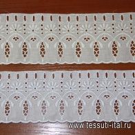 Шитье (о) белое, молочное ш-7,5см - итальянские ткани Тессутидея арт. 01-2981