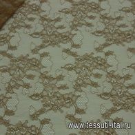 Кружево (о) светло-коричневое ш-150см Solstiss - итальянские ткани Тессутидея арт. 03-3812