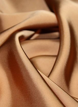 Плательная вискоза атлас (о) светло-коричневая - в интернет-магазине тканей Тессутидея арт. 01-3051