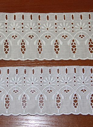 Шитье (о) белое, молочное ш-7,5см - в интернет-магазине тканей Тессутидея арт. 01-2981