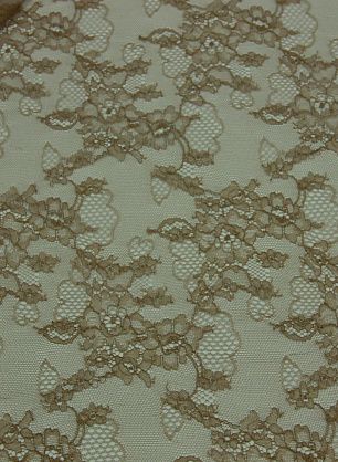 Кружево (о) светло-коричневое ш-150см Solstiss - в интернет-магазине тканей Тессутидея арт. 03-3812