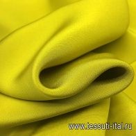 Плательная кади (о) желто-зеленая - итальянские ткани Тессутидея арт. 02-8018
