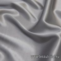 Шелк атлас стрейч (о) светло-серый - итальянские ткани Тессутидея арт. 10-1762