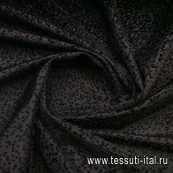 Бархат деворе купон (1,4м) (о) черный - итальянские ткани Тессутидея арт. 03-4707