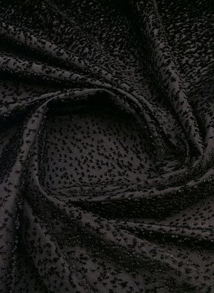 Бархат деворе купон (1,4м) (о) черный - в интернет-магазине тканей Тессутидея арт. 03-4707