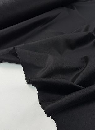 Пальтовая кашемир двухслойная (о) черная - в интернет-магазине тканей Тессутидея арт. 09-2188