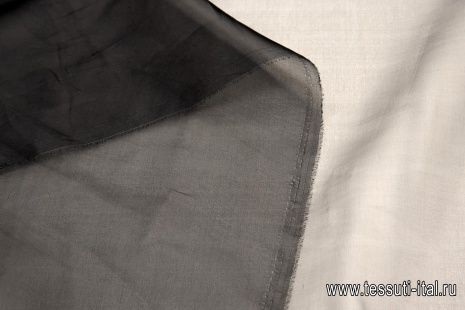 Органза (о) черная - итальянские ткани Тессутидея арт. 10-1489