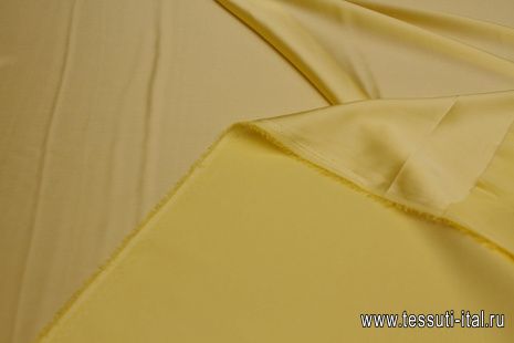 Шелк атлас стрейч (о) желтый - итальянские ткани Тессутидея арт. 10-3368